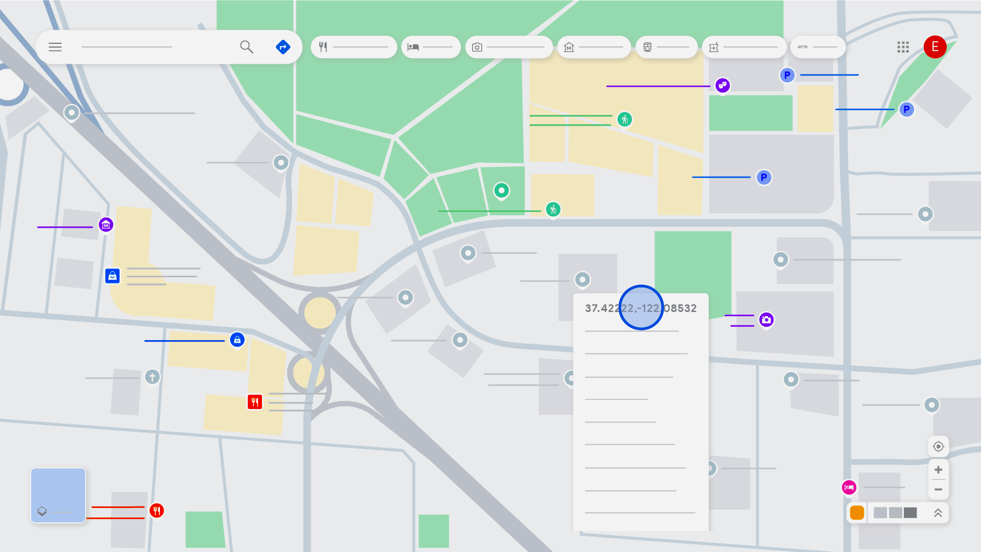 Overhead view of a smartphone displaying Google Maps with a location timeline showing movement history across a city, representing the concept of mobile location history tracking