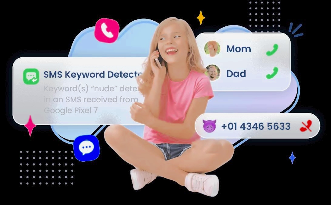 Parent reviewing child safety settings on a smartphone