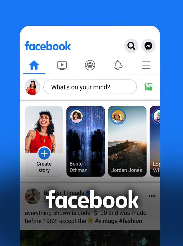Smartphone displaying a Facebook profile on screen with a map icon visible, representing location awareness on social media