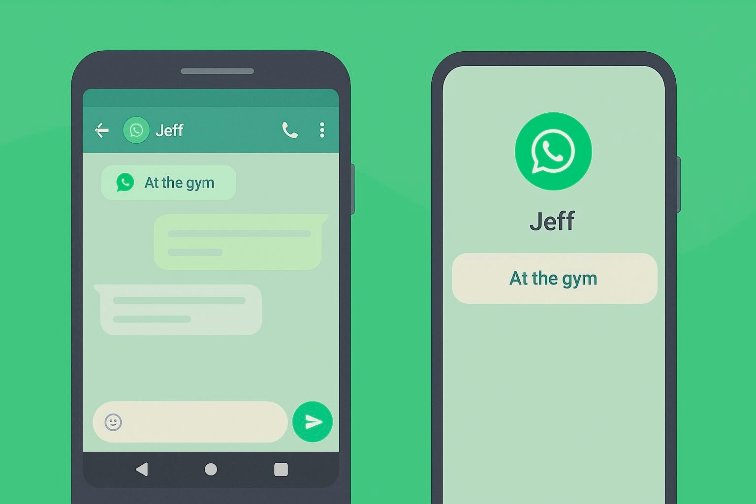 User troubleshooting WhatsApp notifications on a smartphone