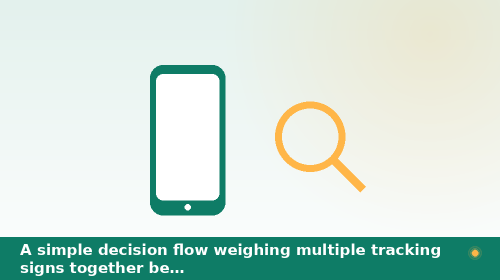 A simple decision flow weighing multiple tracking signs together before acting